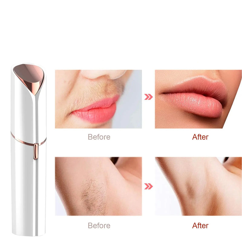 Caneta Removedora de Pelos Facial Elétrico com Luz LED