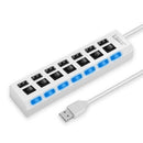 Adaptador USB HUB 2.0 de Alta Velocidade – 4/7 Portas