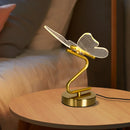 Modern LED Butterfly Desk Lamp – Luz de Atmosfera Recarregável via USB
