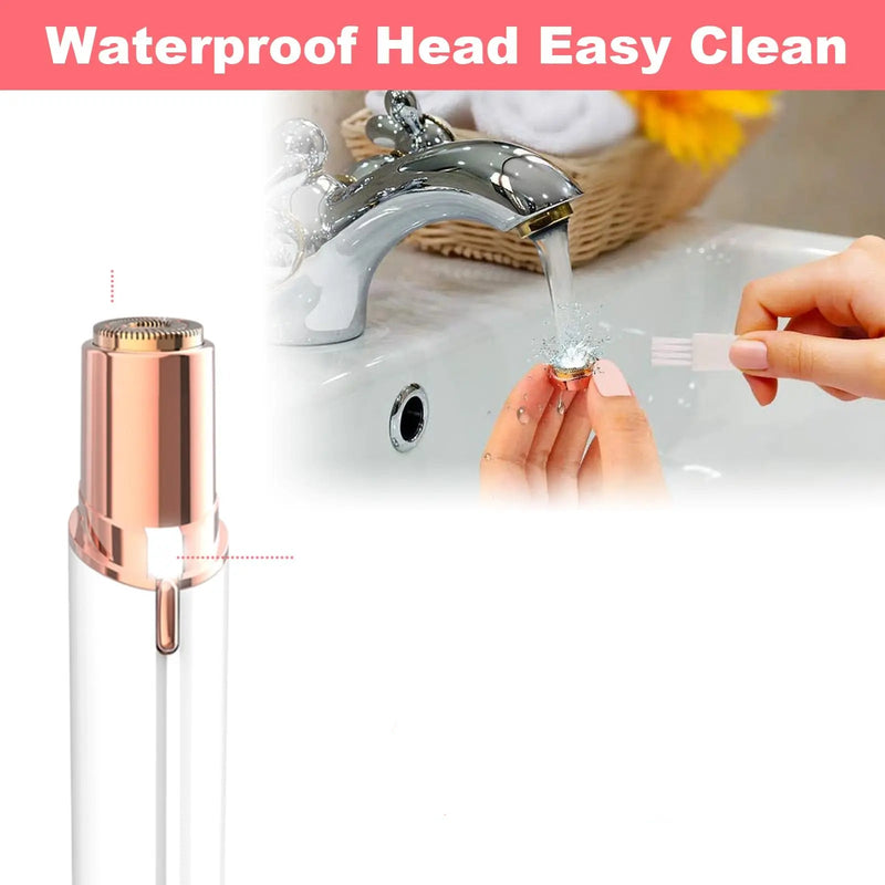 Caneta Removedora de Pelos Facial Elétrico com Luz LED