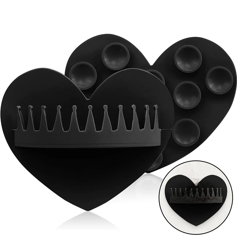 Coletor de Cabelos de Chuveiro em Silicone em Formato de Coração
