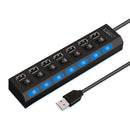 Adaptador USB HUB 2.0 de Alta Velocidade – 4/7 Portas